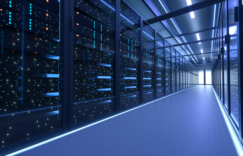 A image of a large data center