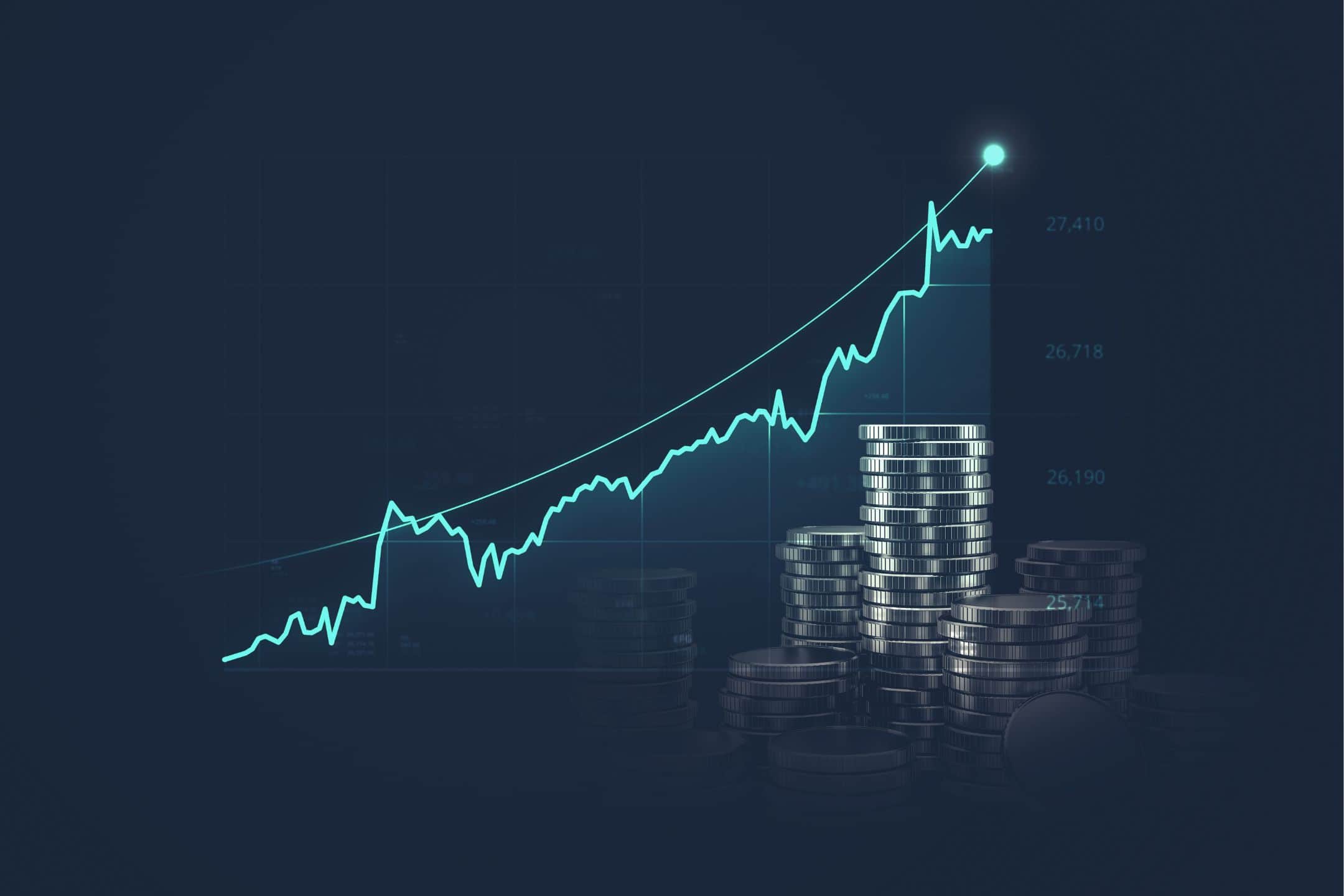 Stock market graph