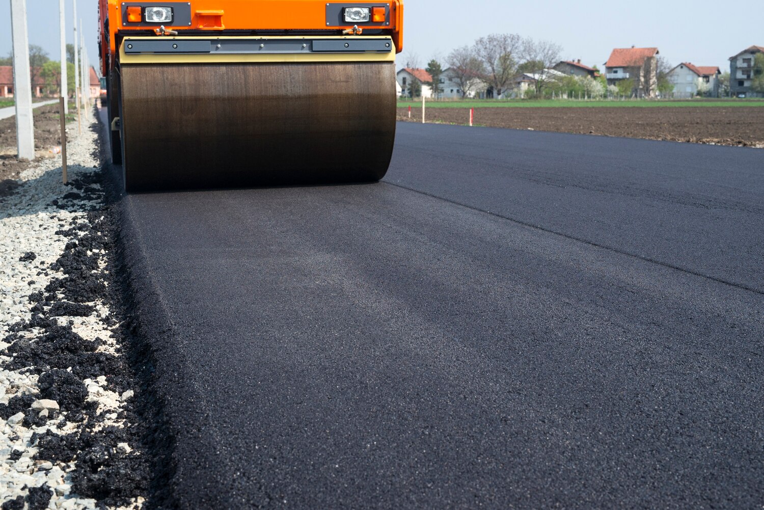 An image of a road being constructed