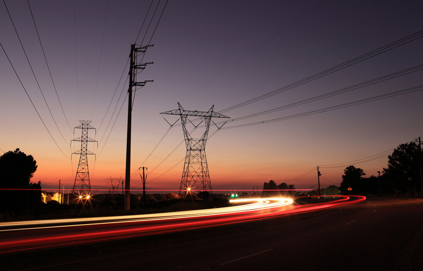 An image of a transimission line